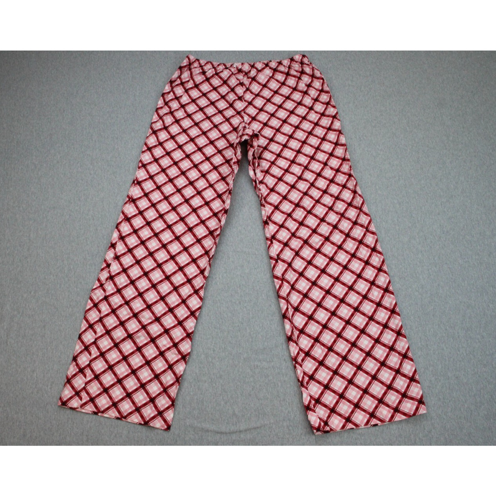 Ann Taylor Loft Pajama Pants Womens Size S Multicolor Plaid Pull On‎ Wide Leg